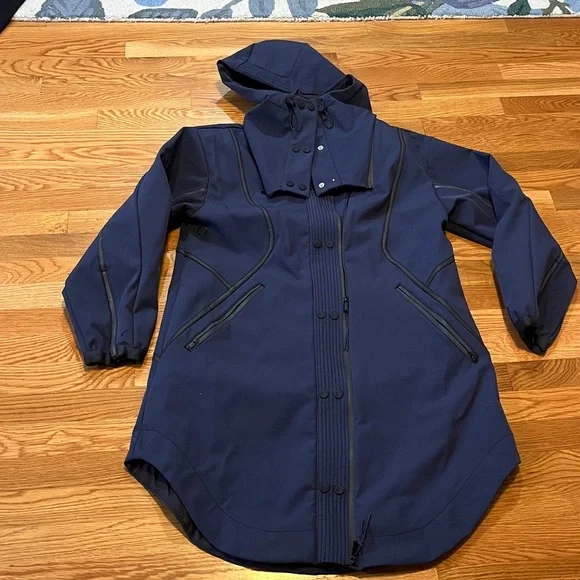 Free People Moon Magic Reflective Rain Parka Size Small NWT - Picture 8 of 17